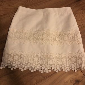 J.Crew lace skirt